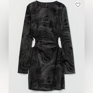 Sparkly cut out Black Dress NWT!